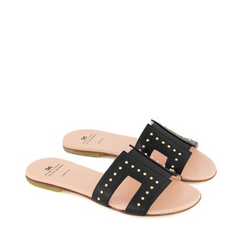 Elisabetta Franchi 64251 kinderslippers zwart Afbeelding van Elisabetta Franchi 64251 kinderslippers zwart
