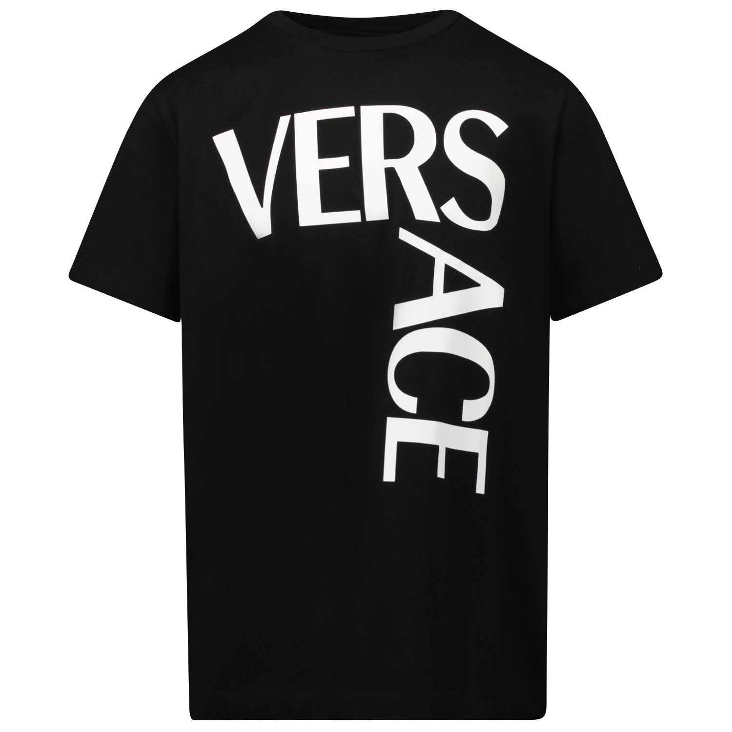 Afbeelding van Versace 1000239 1A01330 kinder t-shirt zwart