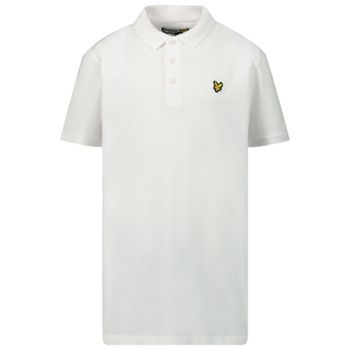 Lyle & Scott LSC0145S kinder polo wit Afbeelding van Lyle & Scott LSC0145S kinder polo wit