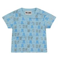 Afbeelding van Moschino MNM02R baby t-shirt licht blauw
