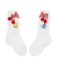 Picture of MonnaLisa 399007 baby socks white