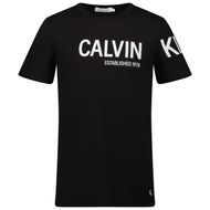 Afbeelding van Calvin Klein IB0IB01107 kinder t-shirt zwart