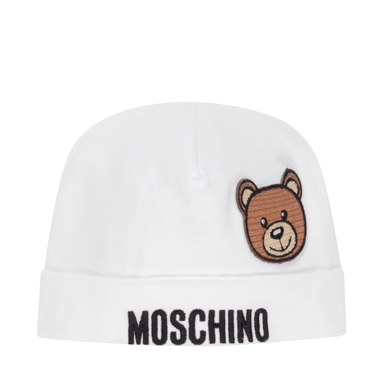 Picture of Moschino MTX031 baby hat white