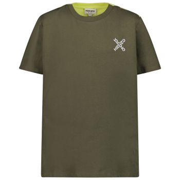 Kenzo K25680 kinder t-shirt army Afbeelding van Kenzo K25680 kinder t-shirt army