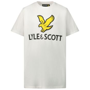 Lyle & Scott LSC0815 kinder t-shirt wit Afbeelding van Lyle & Scott LSC0815 kinder t-shirt wit