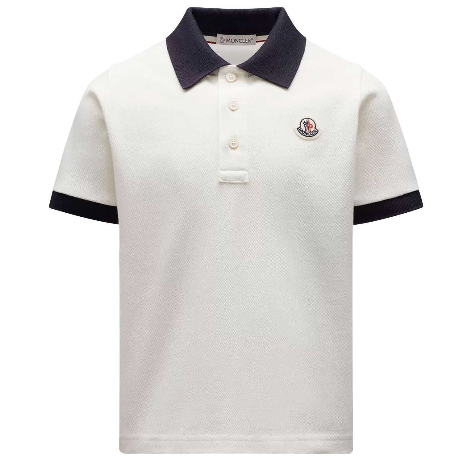 Afbeelding van Moncler H19548A000108496W kinder polo wit
