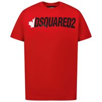 Picture of Dsquared2 DQ0798 kids t-shirt red