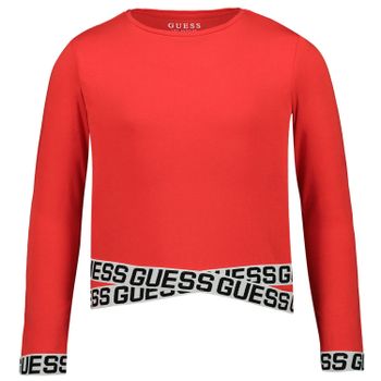Guess J94I16 Kindershirt Rot Bild von Guess J94I16 Kindershirt Rot