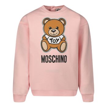 Moschino MPF02Z baby trui licht roze Afbeelding van Moschino MPF02Z baby trui licht roze