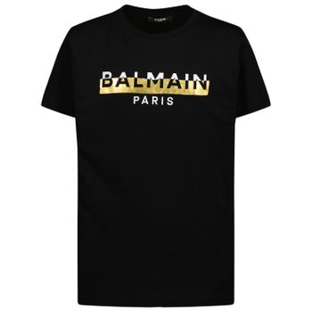 Balmain 6R8O61 kinder t-shirt zwart Afbeelding van Balmain 6R8O61 kinder t-shirt zwart