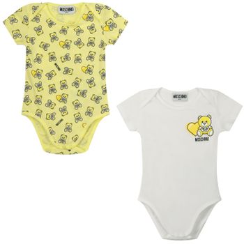 Moschino MRY017 Babystrampler Gelb Bild von Moschino MRY017 Babystrampler Gelb