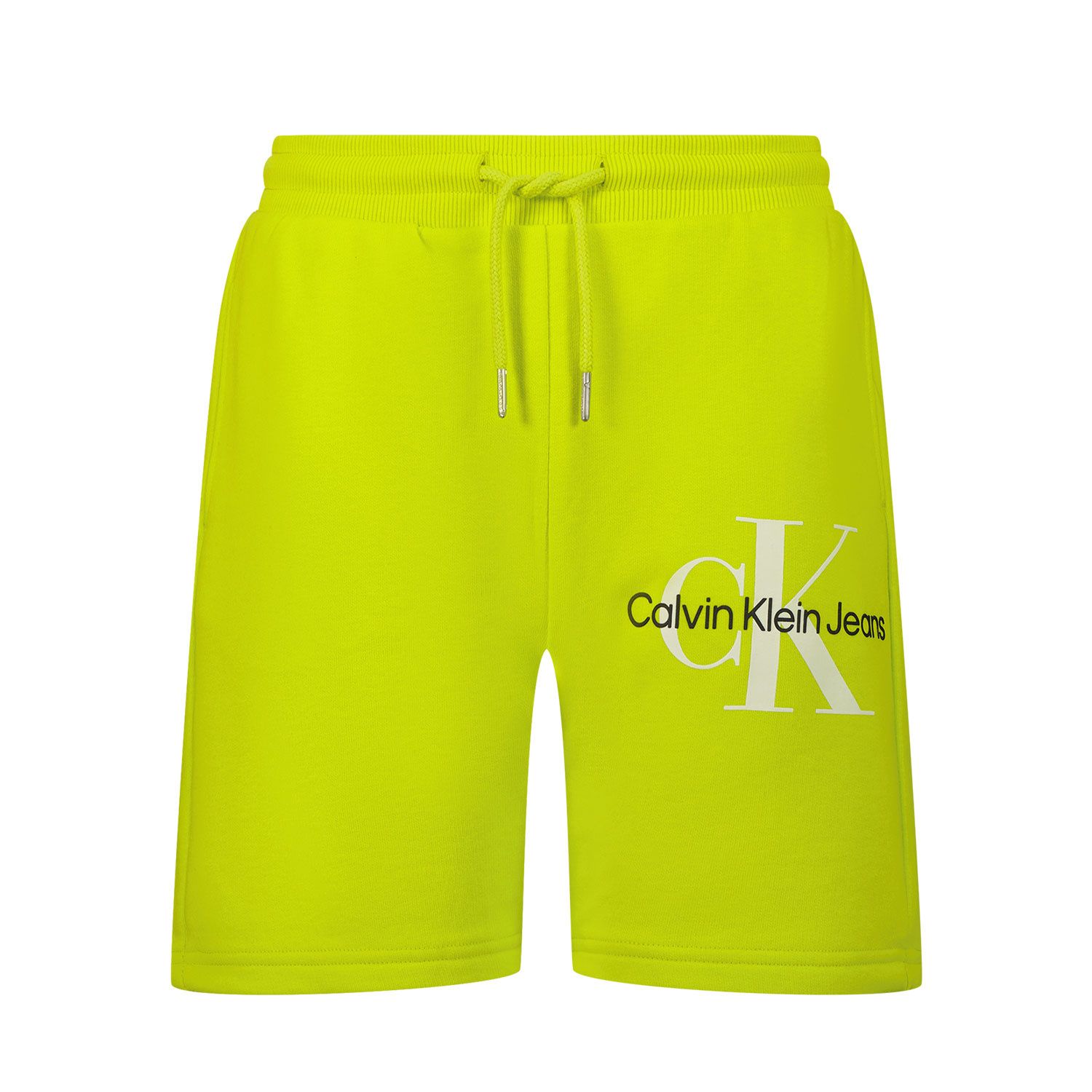Picture of Calvin Klein IB0IB01181 kids shorts lime