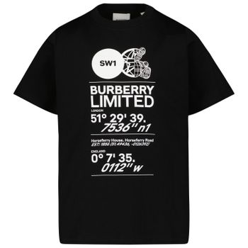 Burberry 8056961 kinder t-shirt zwart Afbeelding van Burberry 8056961 kinder t-shirt zwart
