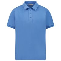 Picture of Moncler 8A00004 kids polo shirt light blue