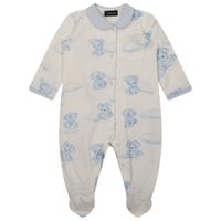 Picture of MonnaLisa 229204 baby playsuit off white