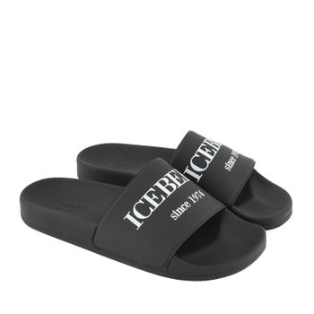 Iceberg IU1302 heren slippers zwart Afbeelding van Iceberg IU1302 heren slippers zwart
