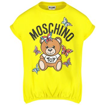 Moschino HDM03D kinder t-shirt geel Afbeelding van Moschino HDM03D kinder t-shirt geel