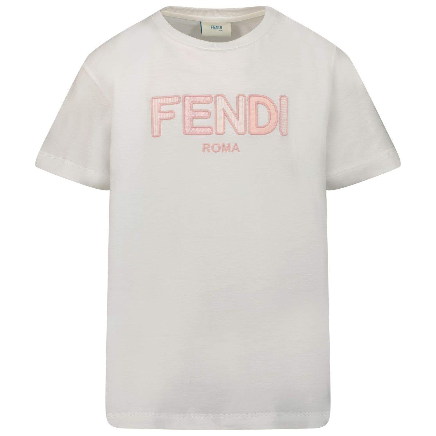 Afbeelding van Fendi JUI128 7AJ kinder t-shirt licht roze
