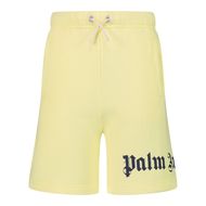 Afbeelding van Palm Angels PGCB001S22FLE001 kinder shorts geel