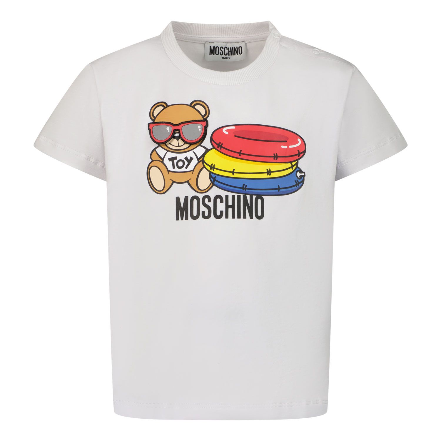 Picture of Moschino MOM02R baby shirt white