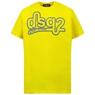 Afbeelding van Dsquared2 DQ0809 kinder t-shirt geel