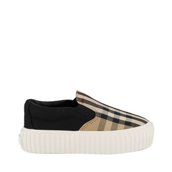 Burberry 8015274 kindersneakers beige/zwart Afbeelding van Burberry 8015274 kindersneakers beige/zwart