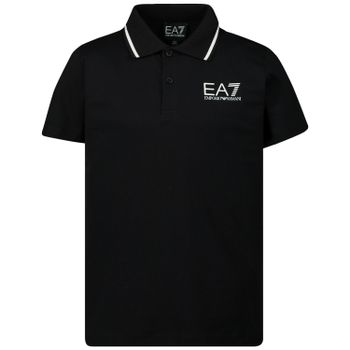 EA7 3HBF51 kinder polo zwart Afbeelding van EA7 3HBF51 kinder polo zwart