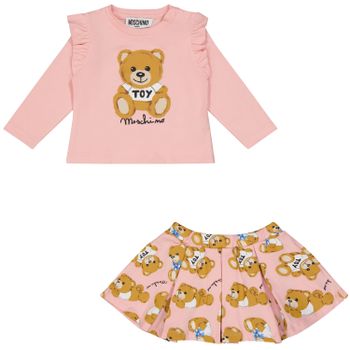 Moschino MDK028LBBA9 babysetje licht roze Afbeelding van Moschino MDK028LBBA9 babysetje licht roze