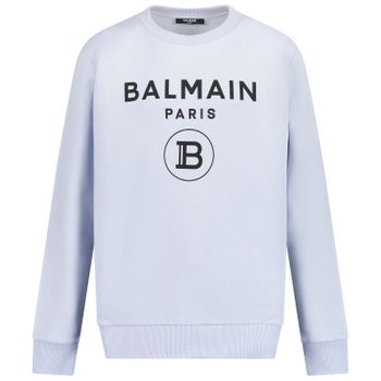 Balmain 6R4Q80 kindertrui licht blauw Afbeelding van Balmain 6R4Q80 kindertrui licht blauw