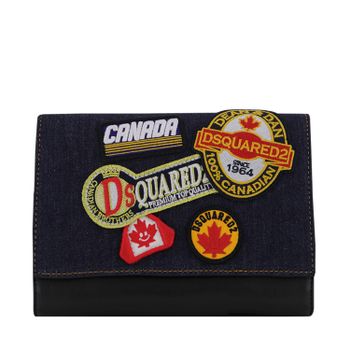 Dsquared2 DQ04AN kindertas jeans/zwart Afbeelding van Dsquared2 DQ04AN kindertas jeans/zwart