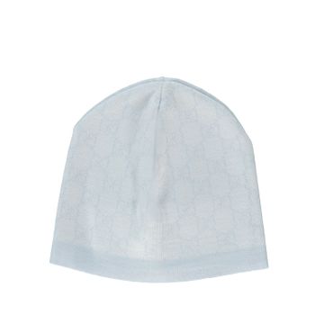 Gucci 418599 babymutsje licht blauw Afbeelding van Gucci 418599 babymutsje licht blauw