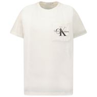 Afbeelding van Calvin Klein IB0IB01345 kinder t-shirt off white