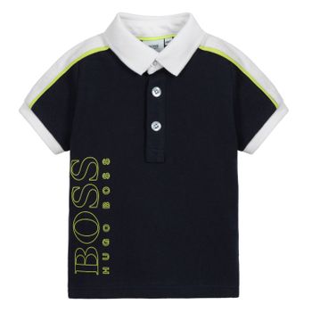 Boss J05802 baby polo navy Afbeelding van Boss J05802 baby polo navy