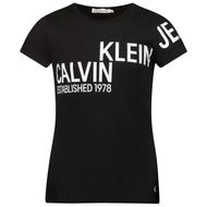 Afbeelding van Calvin Klein IG0IG01295 kinder t-shirt zwart