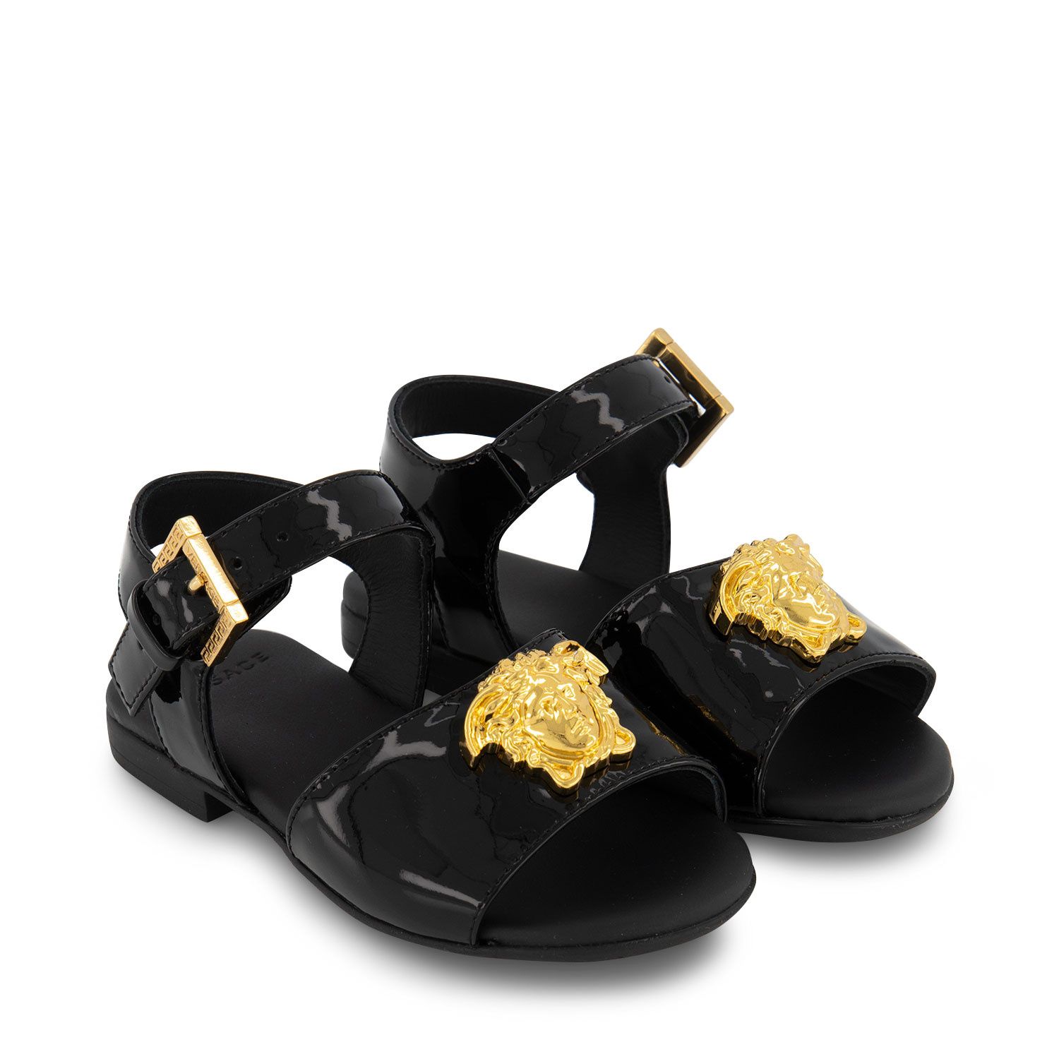 Picture of Versace 1003555 1A01251 kids sandals black