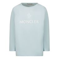 Afbeelding van Moncler H19518D000028790N baby t-shirt licht blauw