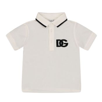 Dolce & Gabbana L1JT6Q G7F0F baby polo wit Afbeelding van Dolce & Gabbana L1JT6Q G7F0F baby polo wit