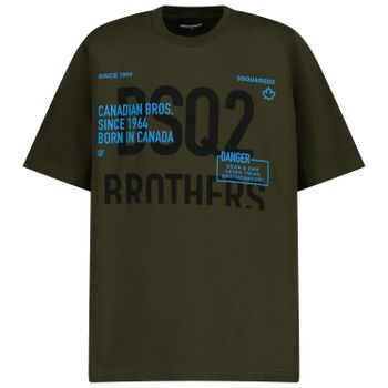 Dsquared2 DQ1222 kinder t-shirt army Afbeelding van Dsquared2 DQ1222 kinder t-shirt army