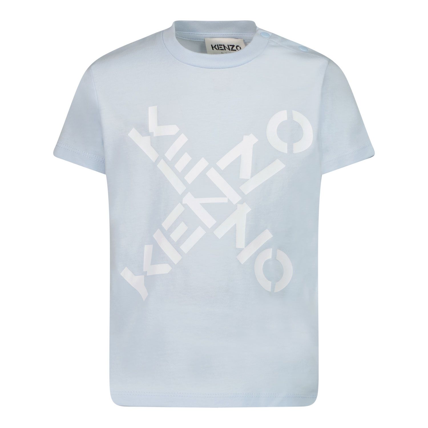 Picture of Kenzo K05395 baby shirt light blue