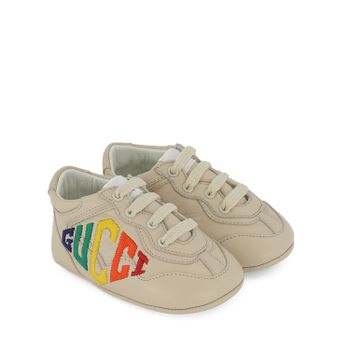Gucci 603583 babyschoenen off white Afbeelding van Gucci 603583 babyschoenen off white