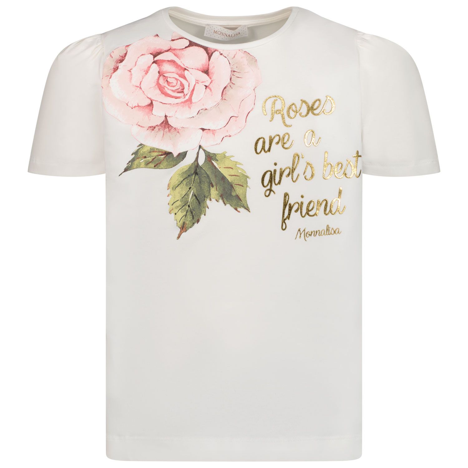 Picture of MonnaLisa 710601 kids t-shirt off white