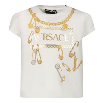 Versace YA000122 baby t-shirt off white Afbeelding van Versace YA000122 baby t-shirt off white