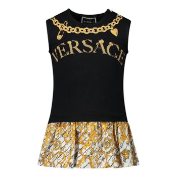 Versace YA000128 babyjurkje zwart Afbeelding van Versace YA000128 babyjurkje zwart