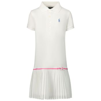 Ralph Lauren 783903 kinderjurk wit Afbeelding van Ralph Lauren 783903 kinderjurk wit