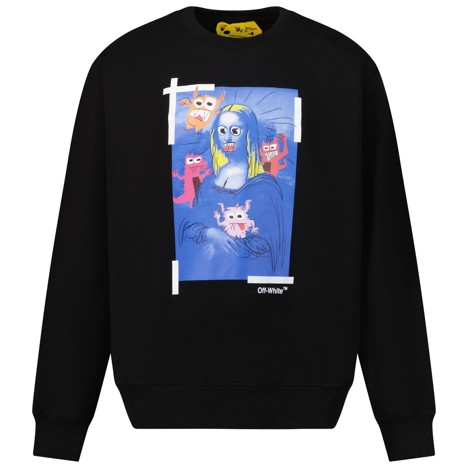 Picture of Off-White OBBA001C99FLE003 kids sweater black