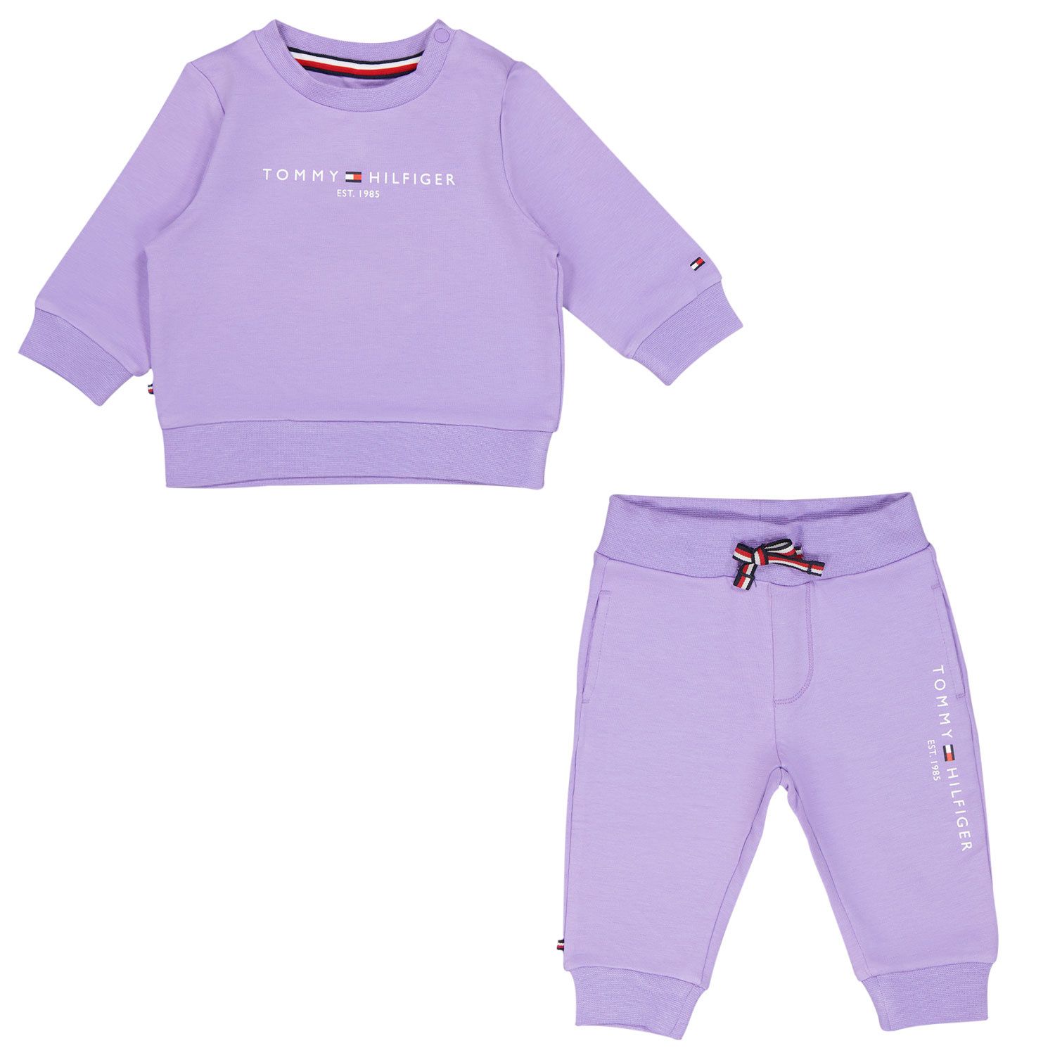 Picture of Tommy Hilfiger KN0KN01357 baby set lilac