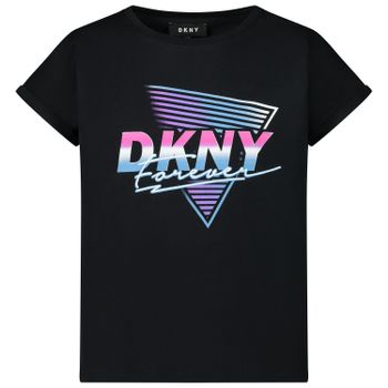 DKNY D35Q53 kinder t-shirt zwart Afbeelding van DKNY D35Q53 kinder t-shirt zwart