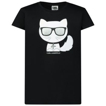Karl Lagerfeld Z15221 Kindershirt Schwarz Bild von Karl Lagerfeld Z15221 Kindershirt Schwarz