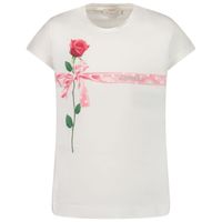 Picture of MonnaLisa 719601 kids t-shirt off white