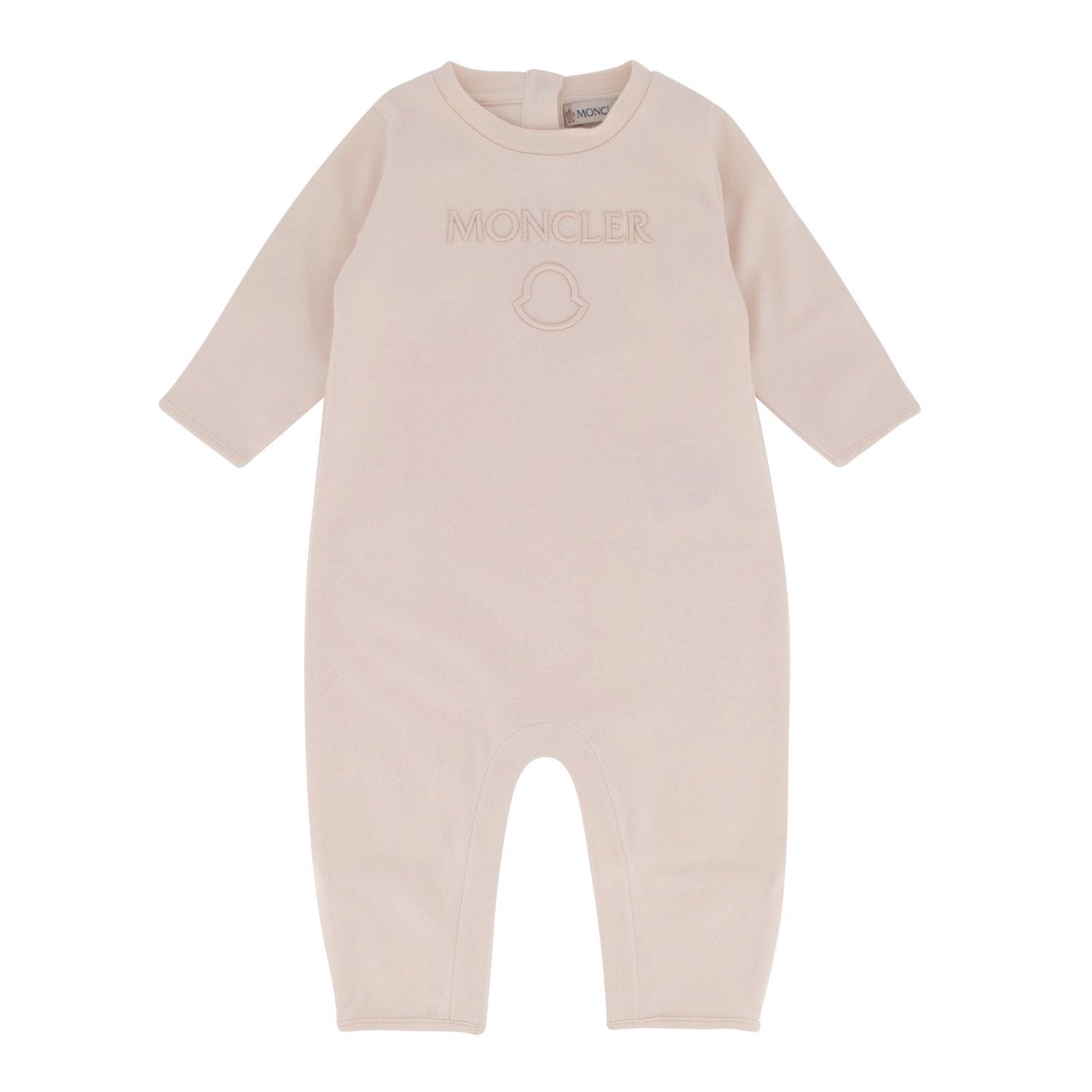 Picture of Moncler 8L00005 baby playsuit light pink
